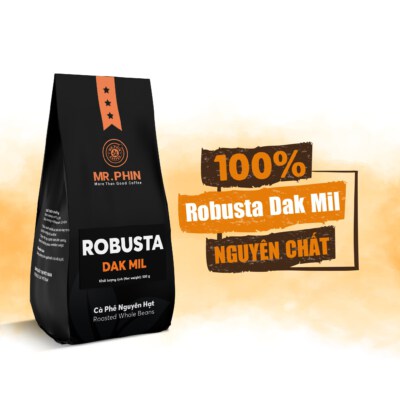 Dak Mil Robusta Roasted Whole Beans