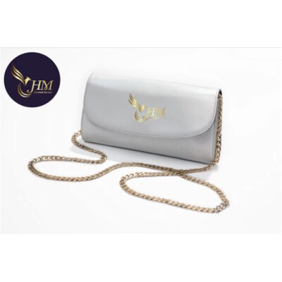 Genuine Leather Women’s Crossbody Shoulder Handbag (Solid Pattern, Polyester Lining, Cover Closure)