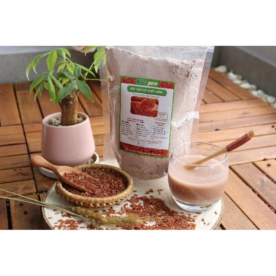 100% Red Dragon Brown Rice Powder (Sugar-Free, Roasted & Milled, 500g)