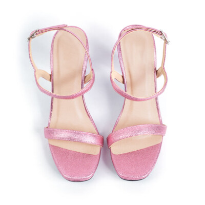 Women's 9cm PU High Heel Sandals (Lightweight, Breathable, Anti-Slip, OEM/Private Label)