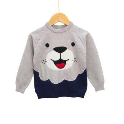 Kids Bear Graphic Knit Clothing Set (Spandex/Polyester, Waffle Fabric, 2pcs, OEM/ODM, Made In Vietnam)
