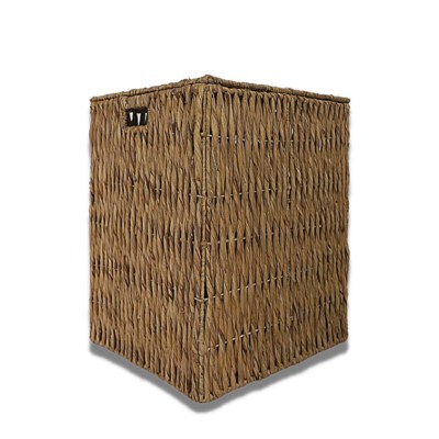 Giỏ Lưu Trữ Bằng Cây Lục Bình Kích Thước Lớn Có Nắp Gập