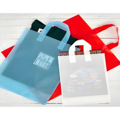 Flexi Loop Handle Bag (Compostable/HDPE/LDPE/MDPE/Recycled, Custom Size, Up To 200 Mic, Up To 12-Color Printing)