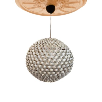 Vintage Palm Leaf Round Lantern Pendant Lampshade