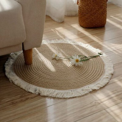 Handcrafted Seagrass Mat (Natural Seagrass, Eco-Friendly, Durable)