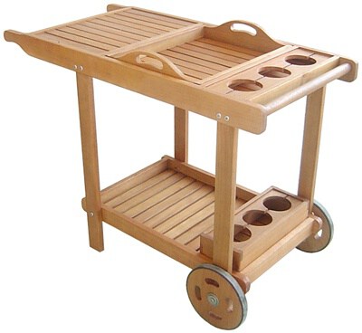 Outdoor Tea Trolley (Acacia/Eucalyptus/Teak, 1 Pc/Carton)