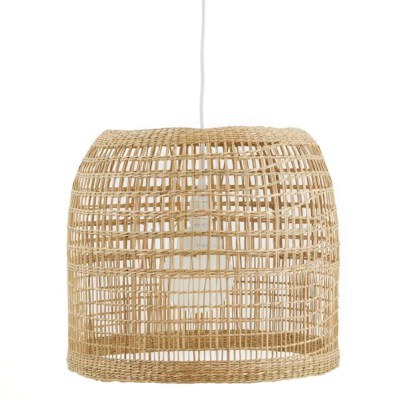 Handwoven Seagrass Lampshade Cover Set