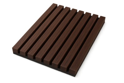 Walnut Acoustic Wood Slat Panel (Recycled-PET Felt Core, NRC 0.78–0.90, 38mm Profile)
