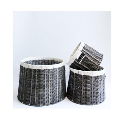 Bamboo & Rattan Foldable Laundry Basket (Handmade, Eco-Friendly, Custom Logo)