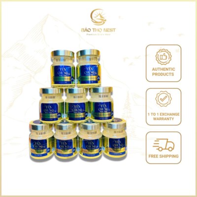 Ginseng-Infused Bird’s Nest (50% Fresh Bird’s Nest Strands, 70ml Glass Jar, ISO 22000:2018, GMP Compliant)