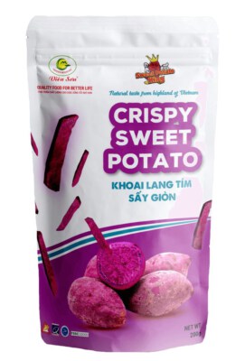 Vacuum-Fried Crispy Purple Sweet Potato Sticks