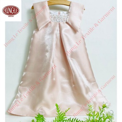Gorgeous Royal-Style Girls Princess Party Dress (Floral Print, Knee-Length, Chiffon, OEM/ODM)