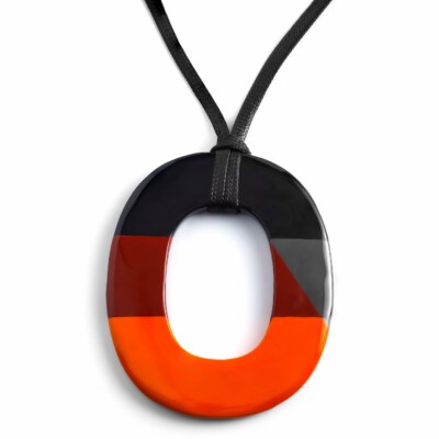 Buffalo Horn Pendant Jewelry (Handmade, Eco-Friendly, Natural Color Variations)