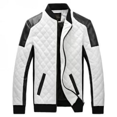 Quilted Bomber Jacket Zip-Up