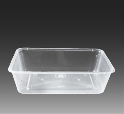 Rectangular Injection-Molded PP Food Container (650ml, Food-Grade, Set Packed)