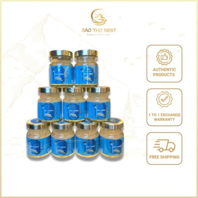 Ginger-Infused Bird’s Nest (50% Fresh Bird’s Nest Strands, 70ml Glass Jar, ISO 22000:2018, GMP Compliant)