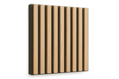 Ash Acoustic Wood Slat Panel (Recycled-PET Felt Core, NRC 0.78–0.90, 38mm Profile)