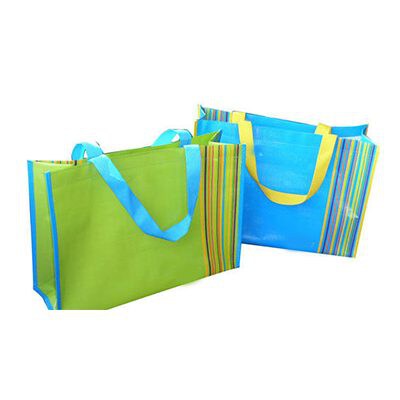 Woven PP Shopping Tote Bag 01 (PP/PE, PP With BOPP Film, Custom Size & Color)