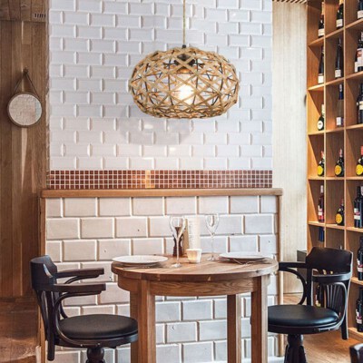 Hot Trend Handwoven Natural Rattan Pendant Lampshade