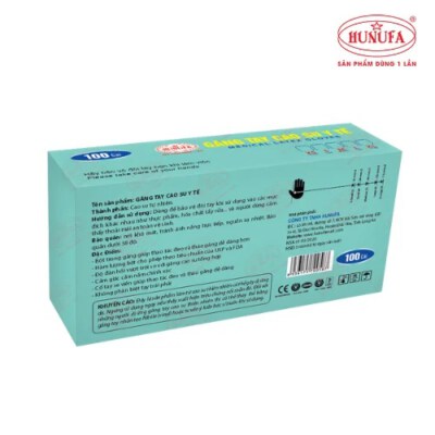 Powdered Medical Latex Gloves (Natural Rubber, White, ASTM D3578, USP/FDA, 100 Pcs/Box)