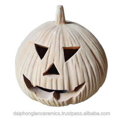 Pumpkin-Shape Terracotta Pot Set