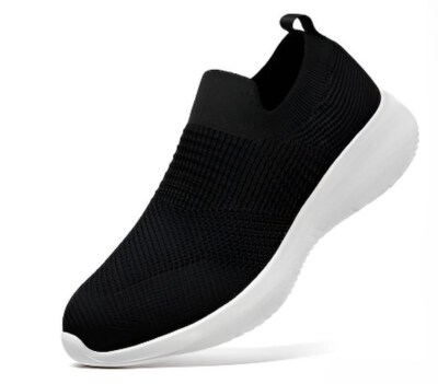 Unisex Wool-Lined Running & Walking Shoes (Stretch Woven Upper, EVA Cushioning, Slip-Resistant Rubber Outsole)