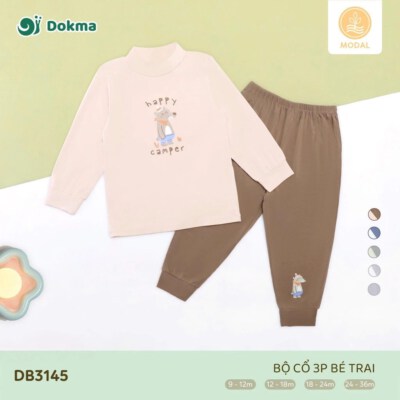 Dokma Boys’ 3P Collar Modal Set