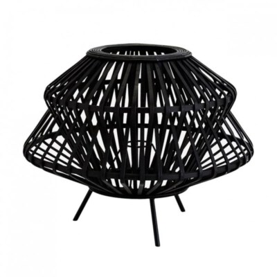 Bamboo Pendant Light 013 (Handwoven Bamboo, Open-Weave Shade, Custom Size)