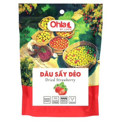 Soft Dried Strawberry (95% Strawberry, Low-Temperature Dried, Made In Vietnam)