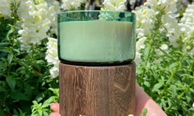 Summer Tray Cup Candle (TOBL1, Customizable Jar Filling)