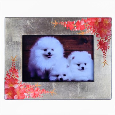 Khung Ảnh Sơn Đào 16×21 cm (Gỗ, Sơn, In Trứng, Vàng Lá)