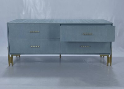 Modern Antique Raffia Chest Of Drawers