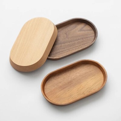 Oval Wooden Plate (Acacia/Beech/Xà Cừ/Rubber Wood, Custom Size, Made In Vietnam)