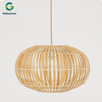 Vintage Bamboo Lampshade (Handmade, Bamboo, Custom Size/Color)