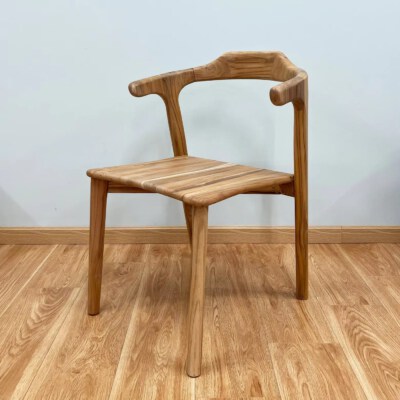 Handmade Acacia Wood Dining Chair (Modern, Custom Logo, Made In Vietnam)