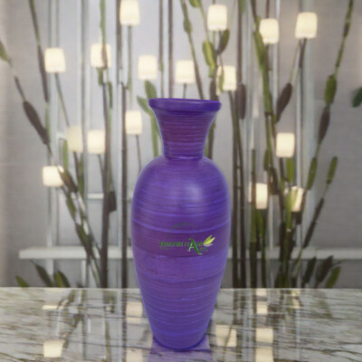 Spun Bamboo Tabletop Decorative Vase