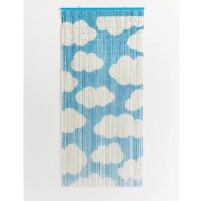 White Cloud Bamboo Beaded Door Curtain (Bamboo, Non-Toxic, Eco-Friendly, Custom Design)