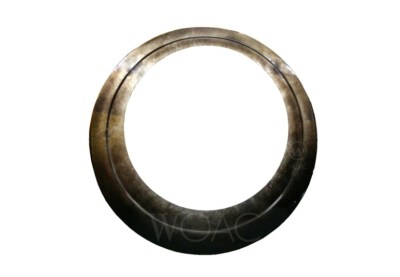 Lacquer Round Wall Mirror (Coffee Leaf Finish, MDF, Export Packing) (LLF-005-6CDB)