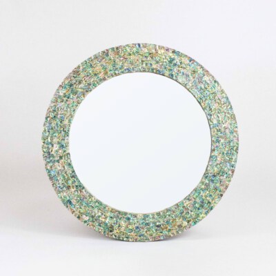 Mother Of Pearl Mosaic Wall Mirror