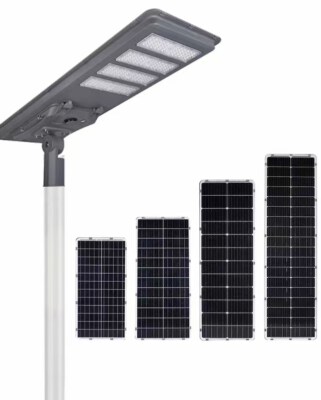 IP66 Solar LED Street Light 80W with Monocrystalline Panel & LiFePO4 Battery