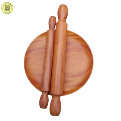 Large Beech Wood Rolling Pin (45 Cm Length, Solid Beech, Food-Safe Tested, Kiln-Dried)