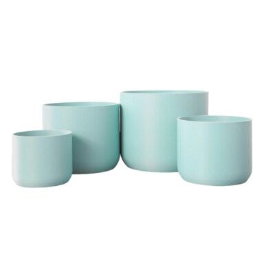 Handmade Fiberstone Round Planter