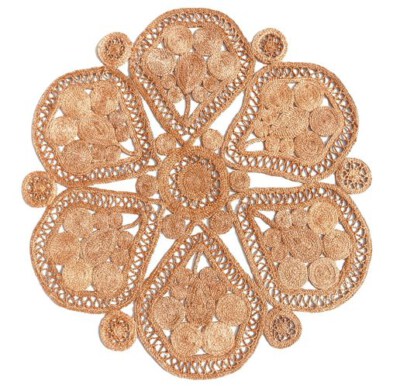 Wabi-Sabi Handwoven Seagrass Round Rug