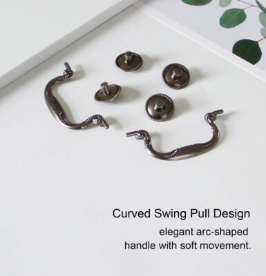 Antique Butterfly Drawer Pull Handle (Zinc Alloy, Vintage European Style, CC96)