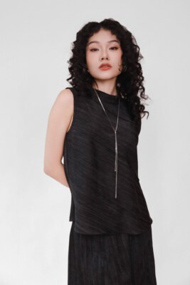SN Style Silk Blouse AN DAT – Black