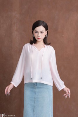 DT Style Chiffon Blouse AN DAT – Pink