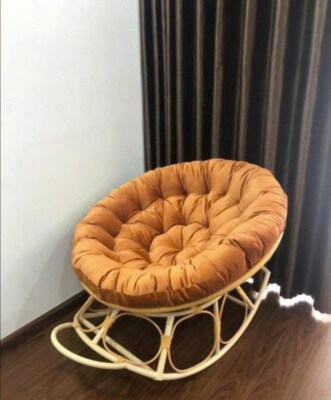 Artificial Rattan Rocking Chair for Indoor Lounge and Relaxation