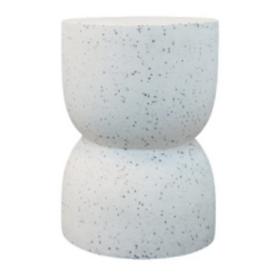 Terrazzo Side Table or Stool, Suitable for Indoor and Outdoor Spaces, Durable with a Smooth Speckled Finish
