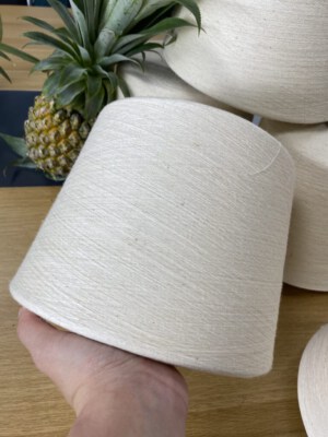 Pineapple Mixed Cotton Woven Yarn-Roll 2kg/70Oz-Natural Fiber-ECOSOI