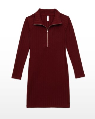 TD Style Red Knit Dress An Dat